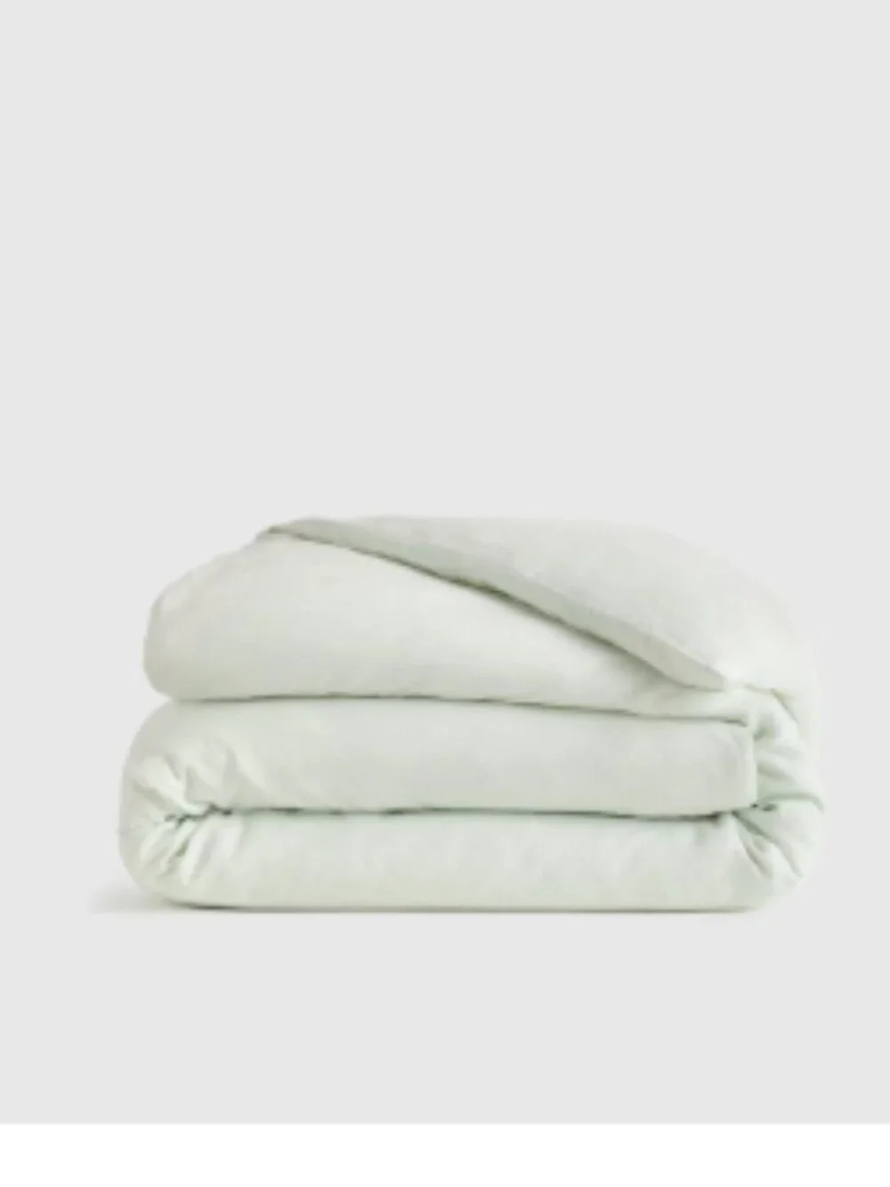 Quince European Linen 1 Piece Duvet Cover, Full/Queen - Mist